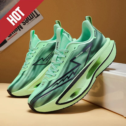 NEW Running Shoes Carbon Plate Marathon Men Sports Breathable Lightweight Women's Comfortable Athletic Antiskid Sneakers Casual